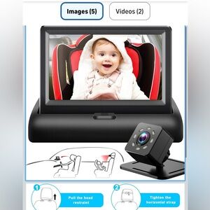 Rear Facing Car seat monitor NWT